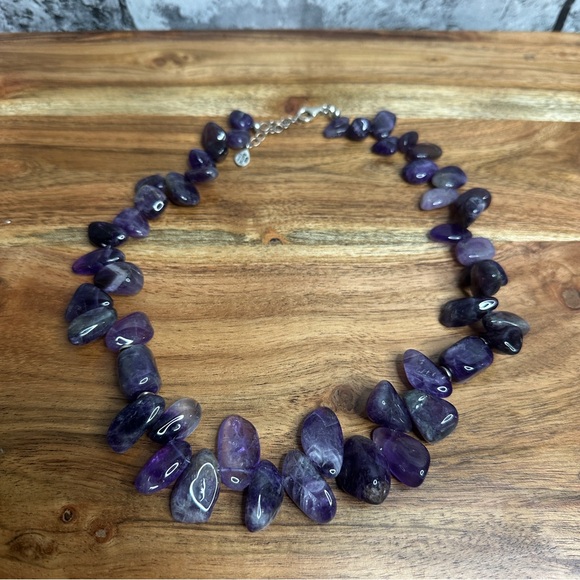 Studio Barse Jewelry - EUC Barse Purple Beaded 925 Sterling Silver Necklace